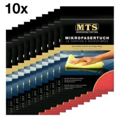 MM2000-R MTS Mikrofasertuch, Frottéegewebe, Rot, 40 x 40 cm - 10 Stk